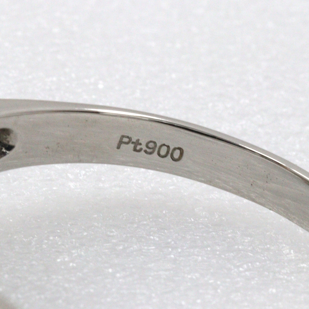 Jewelry Ring Pt900Platinum, Emerald, Diamond Silver Women