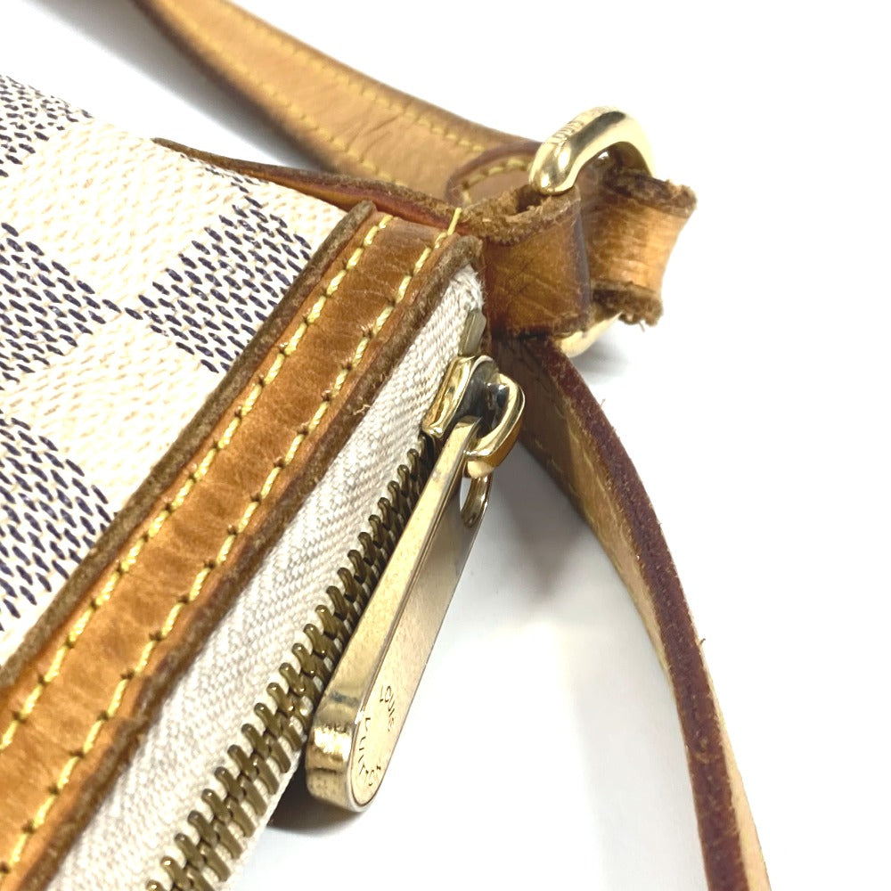 Louis Vuitton Shoulder Bag N41113 Damier Azur Canvas White Damier Azur Siracusa Pm Women
