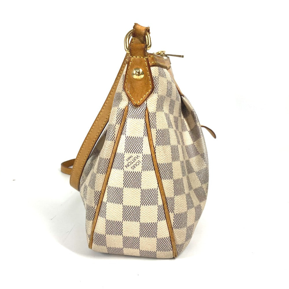 Louis Vuitton Shoulder Bag N41113 Damier Azur Canvas White Damier Azur Siracusa Pm Women