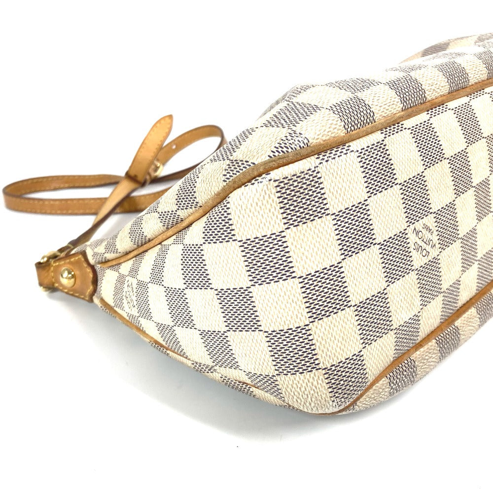 Louis Vuitton Shoulder Bag N41113 Damier Azur Canvas White Damier Azur Siracusa Pm Women