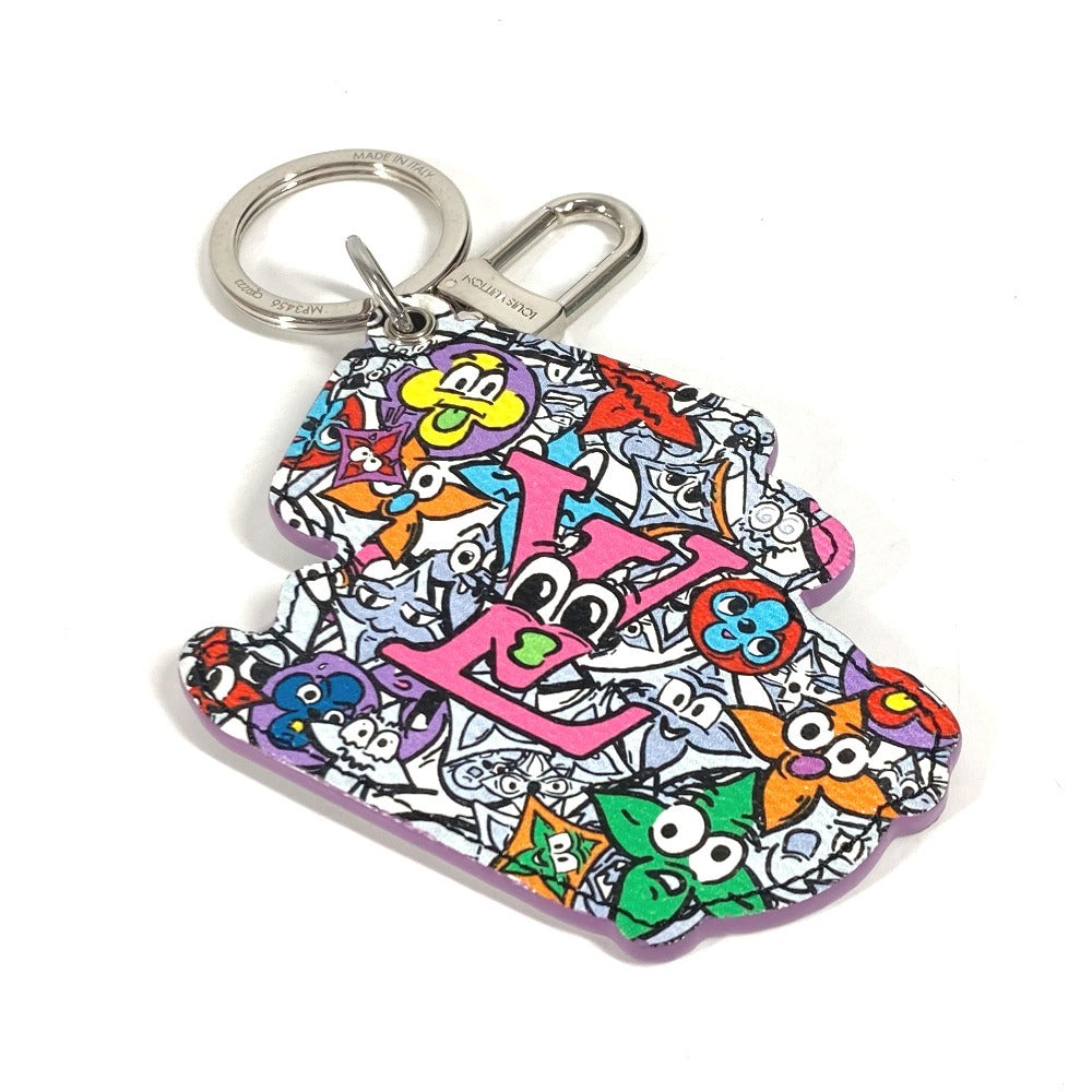 Louis Vuitton Key Ring Mp3456 Leather Multicolor Keychain Monogram Comics