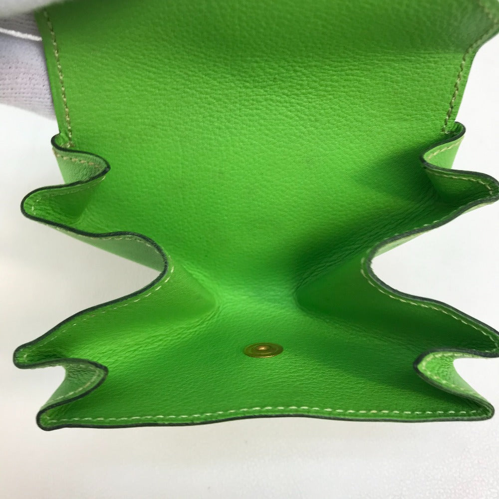 Hermes Coin Case Vaux Swift Light Green Le Van Cator Unisex(Unisex)