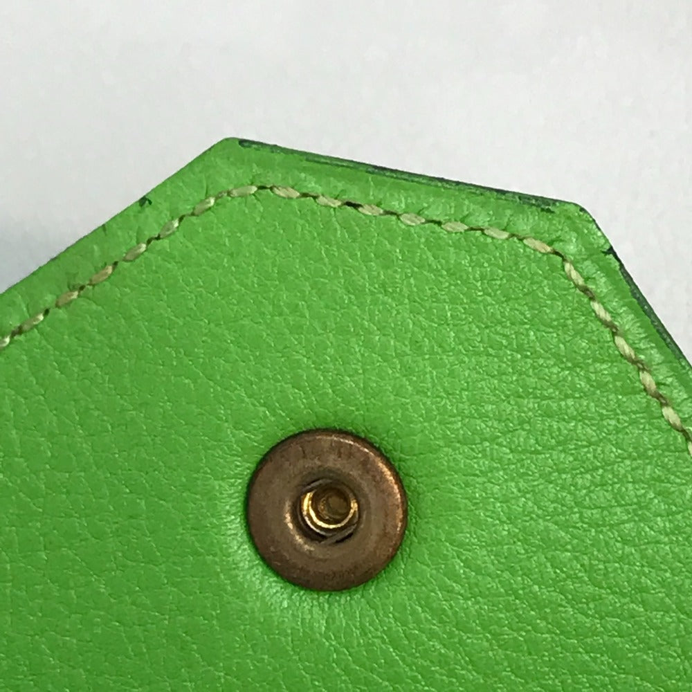 Hermes Coin Case Vaux Swift Light Green Le Van Cator Unisex(Unisex)