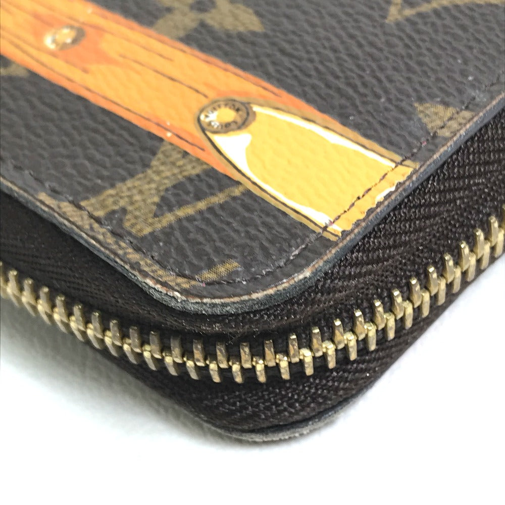 Louis Vuitton Long Wallet Purse M62616 Monogram Canvas Brown Monogram Summer Trunk Zippy Wallet
