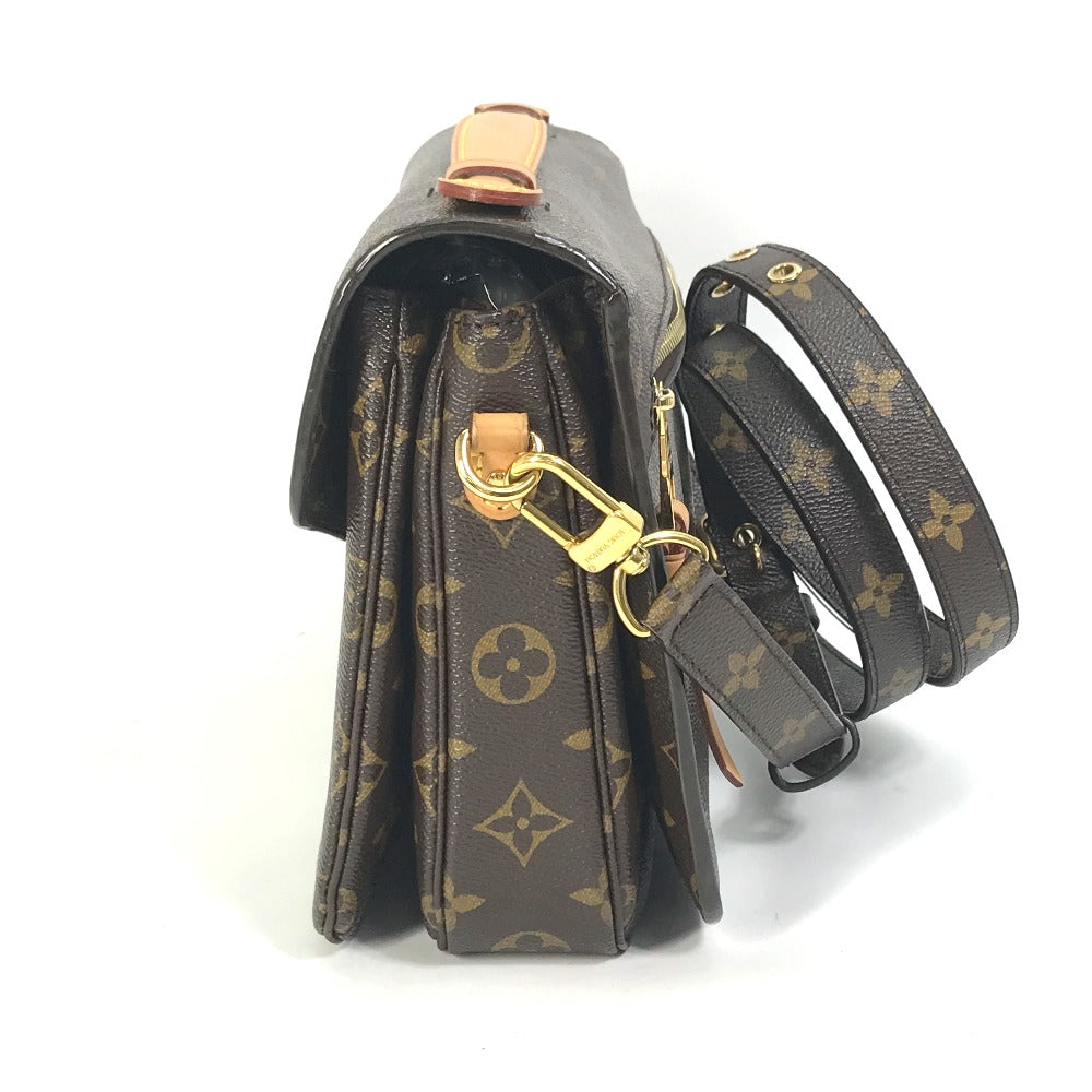 Louis Vuitton Handbag M44875 Monogram Canvas Brown Monogram Pochette Metis Mm Women