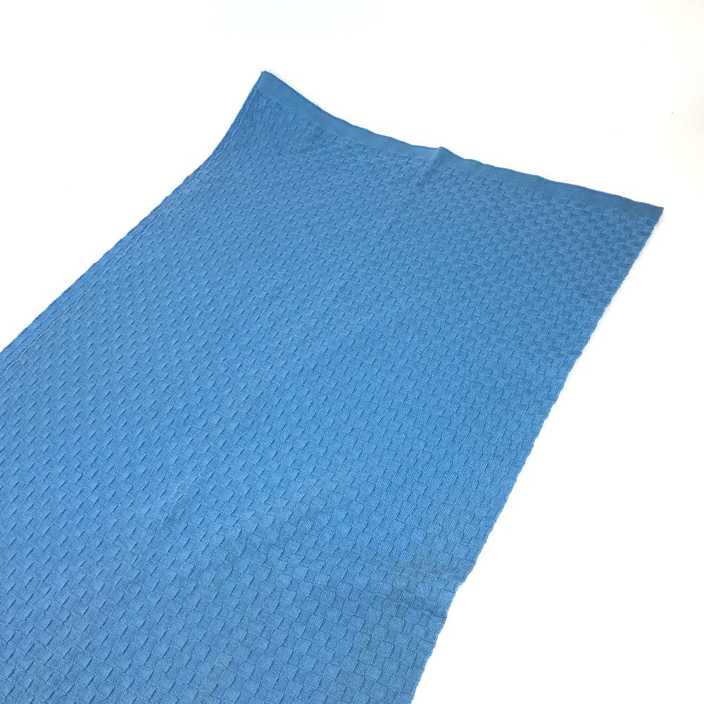 Louis Vuitton Scarf M75595 Cashmere, Cotton Blue Micro Damier Mens