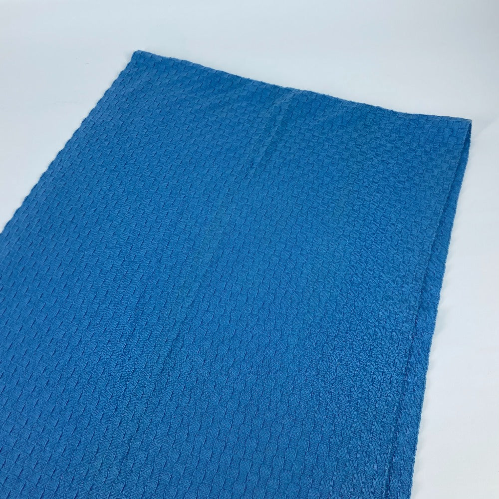 Louis Vuitton Scarf M75595 Cashmere, Cotton Blue Micro Damier Mens