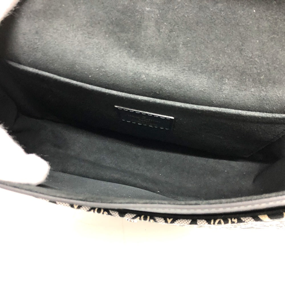Louis Vuitton Shoulder Bag M57488 Canvas / Leather Black / Navy Since1854 Neo Saumur Mm