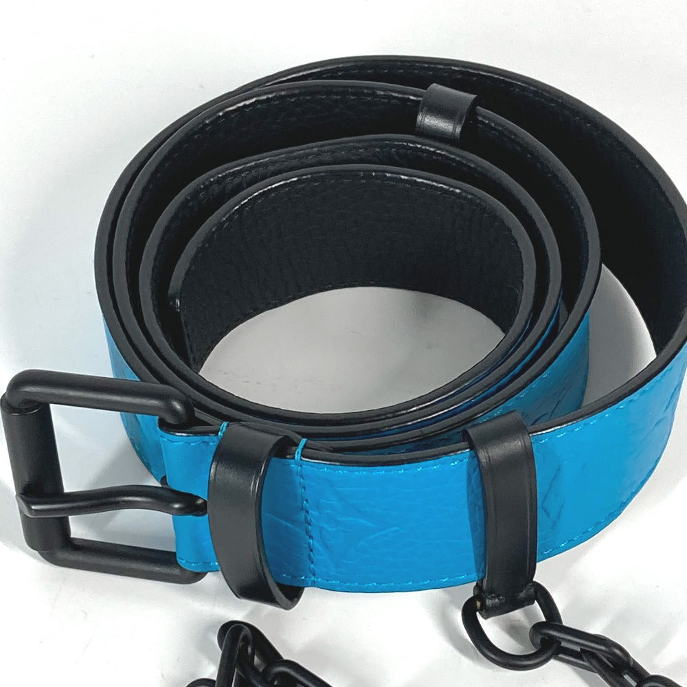 Louis Vuitton Belt Mp207T Taurillon Clemence Blue Virgil Abloh Monogram Saint Tulle Signature Mens