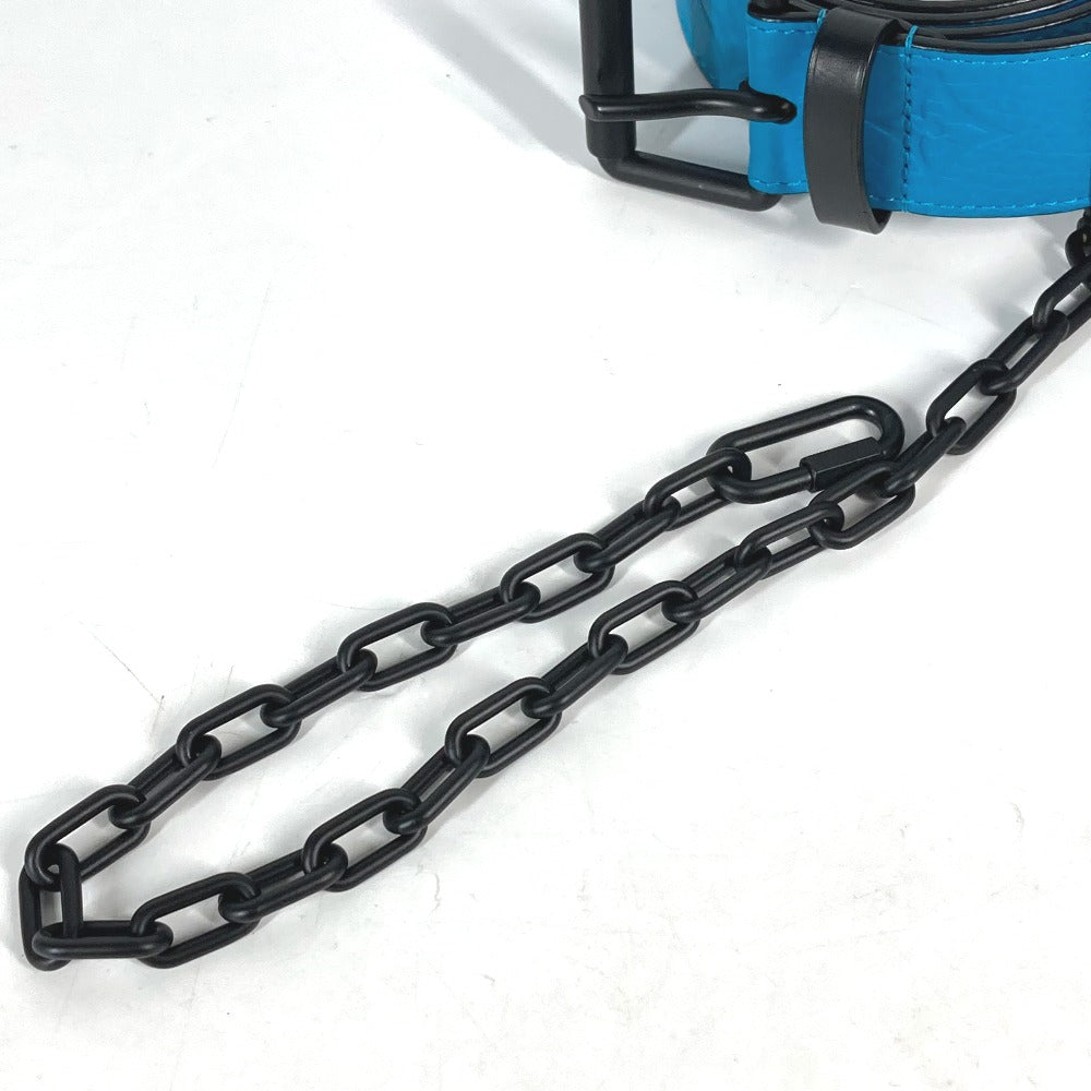Louis Vuitton Belt Mp207T Taurillon Clemence Blue Virgil Abloh Monogram Saint Tulle Signature Mens