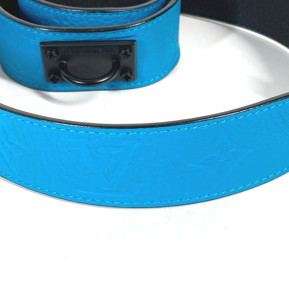Louis Vuitton Belt Mp207T Taurillon Clemence Blue Virgil Abloh Monogram Saint Tulle Signature Mens
