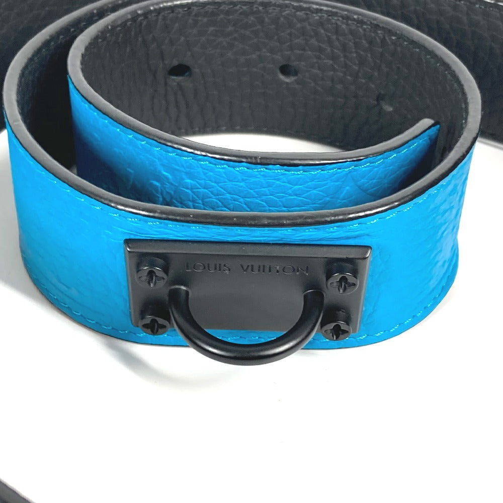 Louis Vuitton Belt Mp207T Taurillon Clemence Blue Virgil Abloh Monogram Saint Tulle Signature Mens