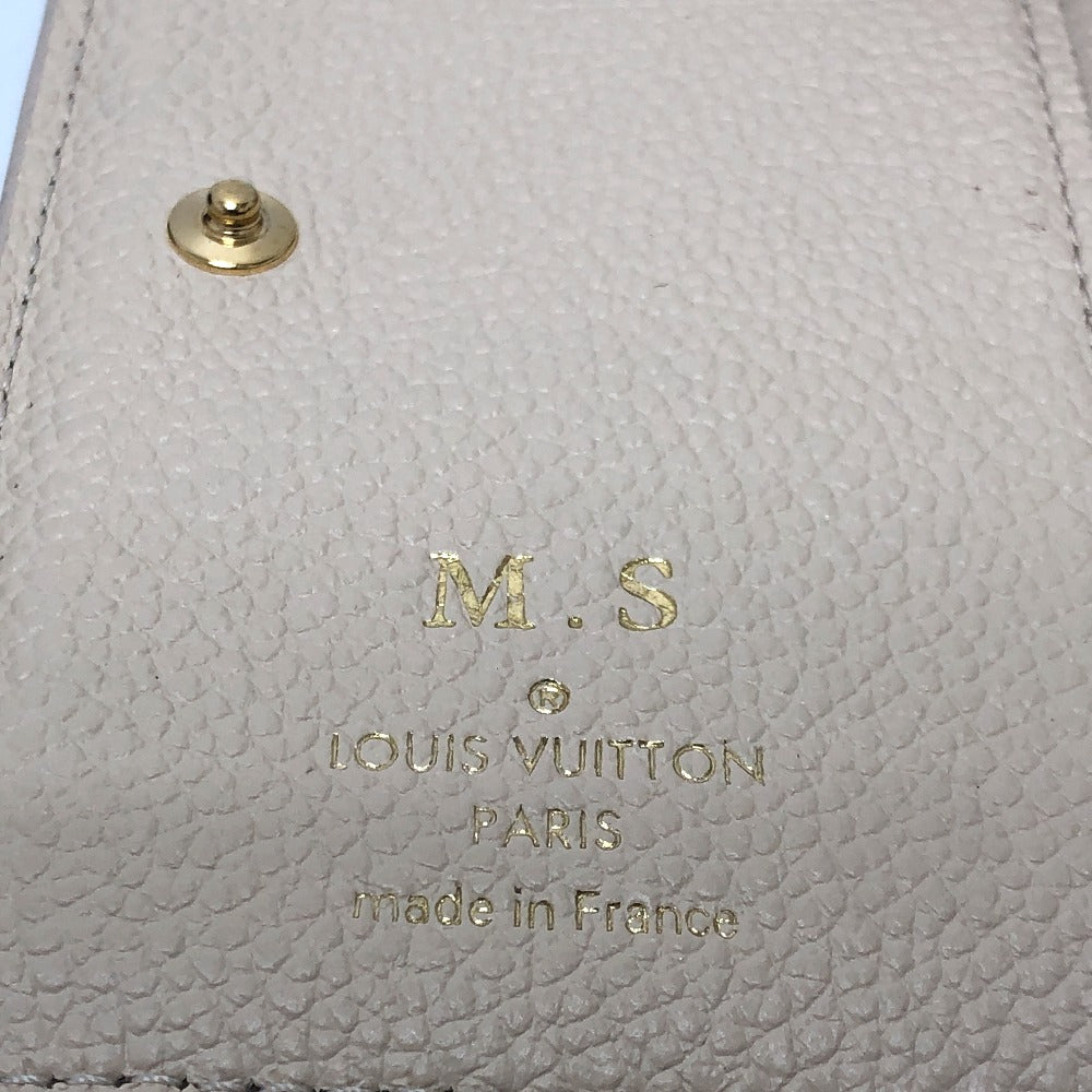 Louis Vuitton Folded Wallet M81927 Monogram Ann Platt Leather Beige Monogram Ann Platt Portefeuille