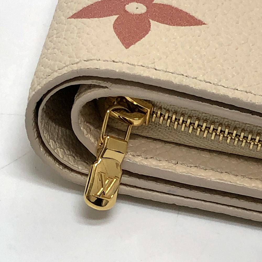 Louis Vuitton Folded Wallet M81927 Monogram Ann Platt Leather Beige Monogram Ann Platt Portefeuille