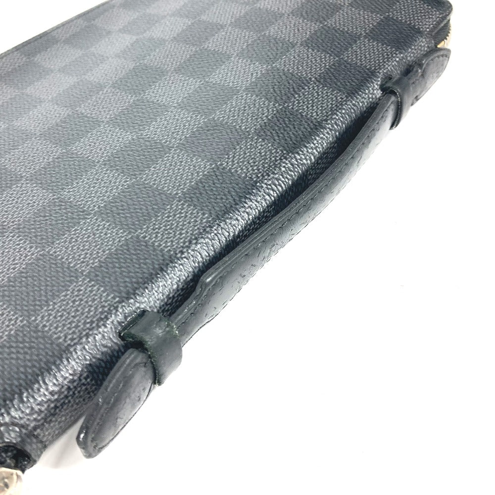 Louis Vuitton Long Wallet Purse N48255 Damier Grafitto Canvas Black Damier Grafitte Atholl