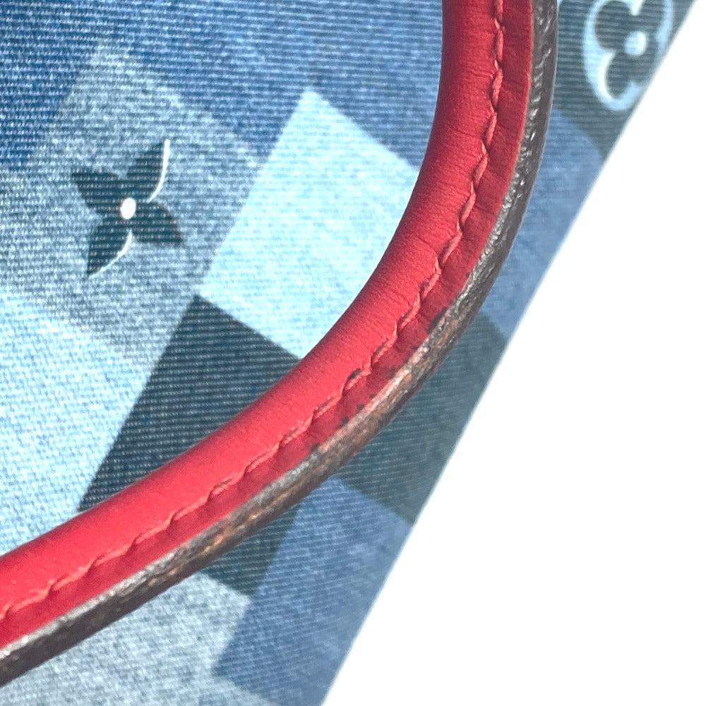 Louis Vuitton Tote Bag M44992 Denim, Leather Blue Monogram Denim On-The-Go Gm