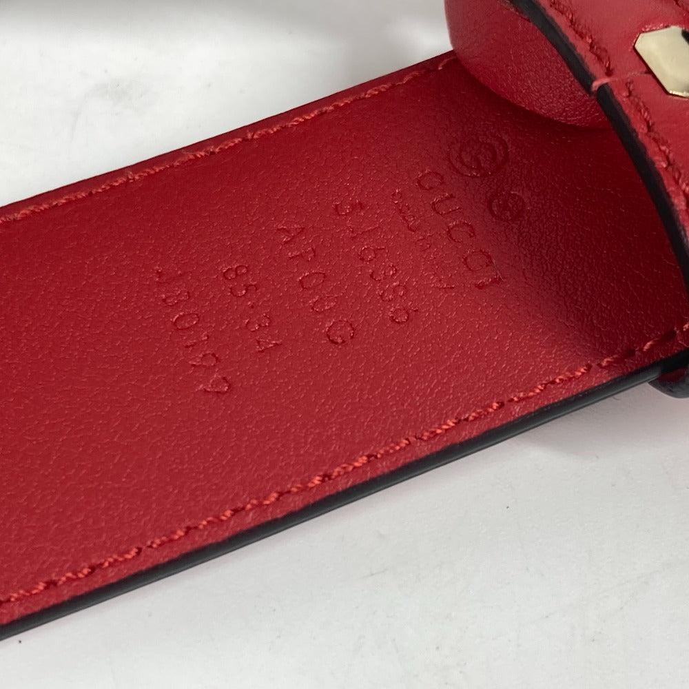 Gucci Belt 546386 Leather Gold Gg Interlocking G Women 85