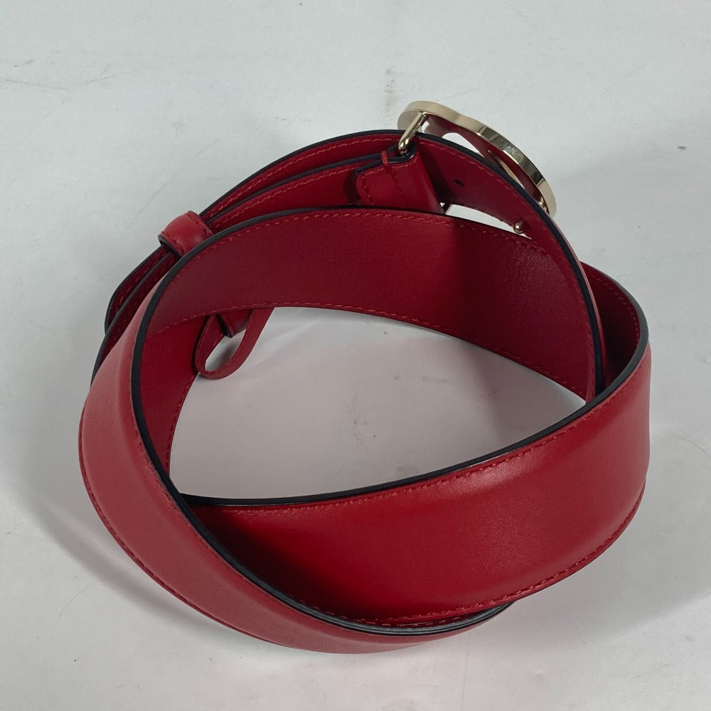 Gucci Belt 546386 Leather Gold Gg Interlocking G Women 85