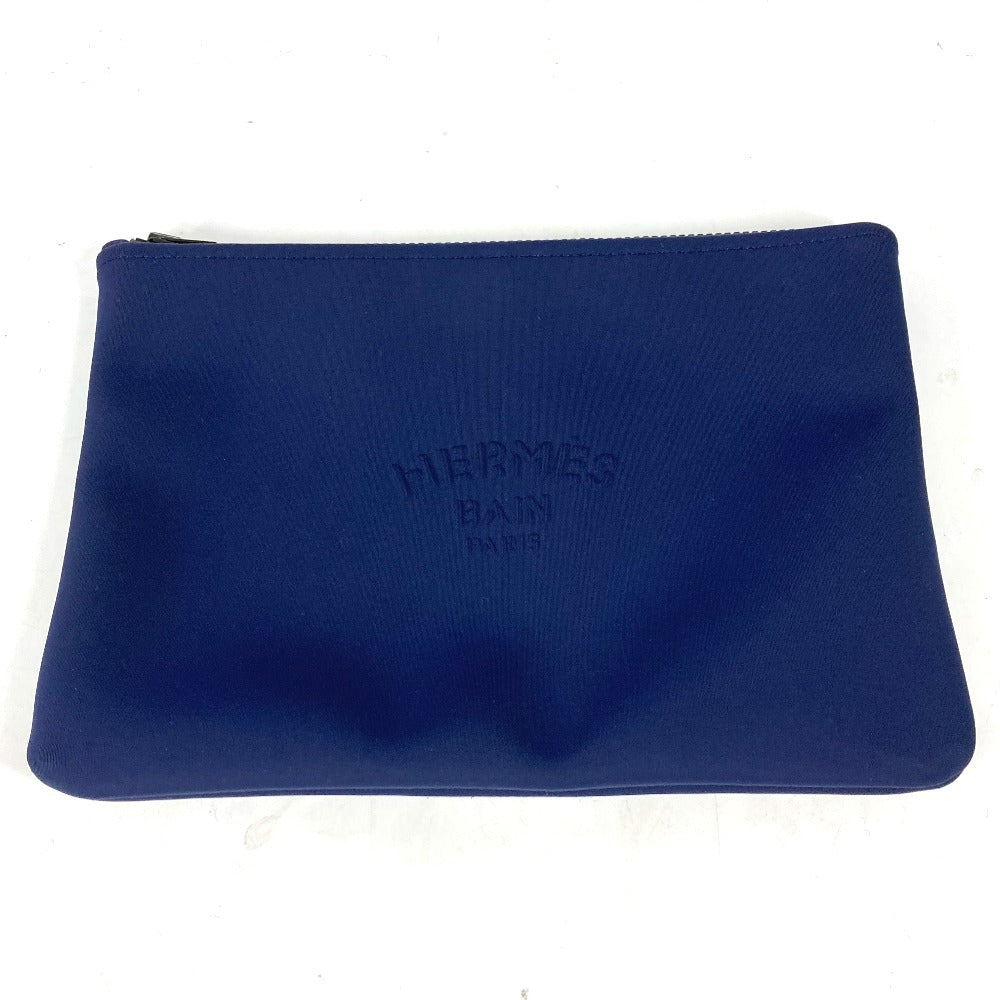 Hermes Pouch H104312M 01 Polyamide Navy Neovan Mm Women