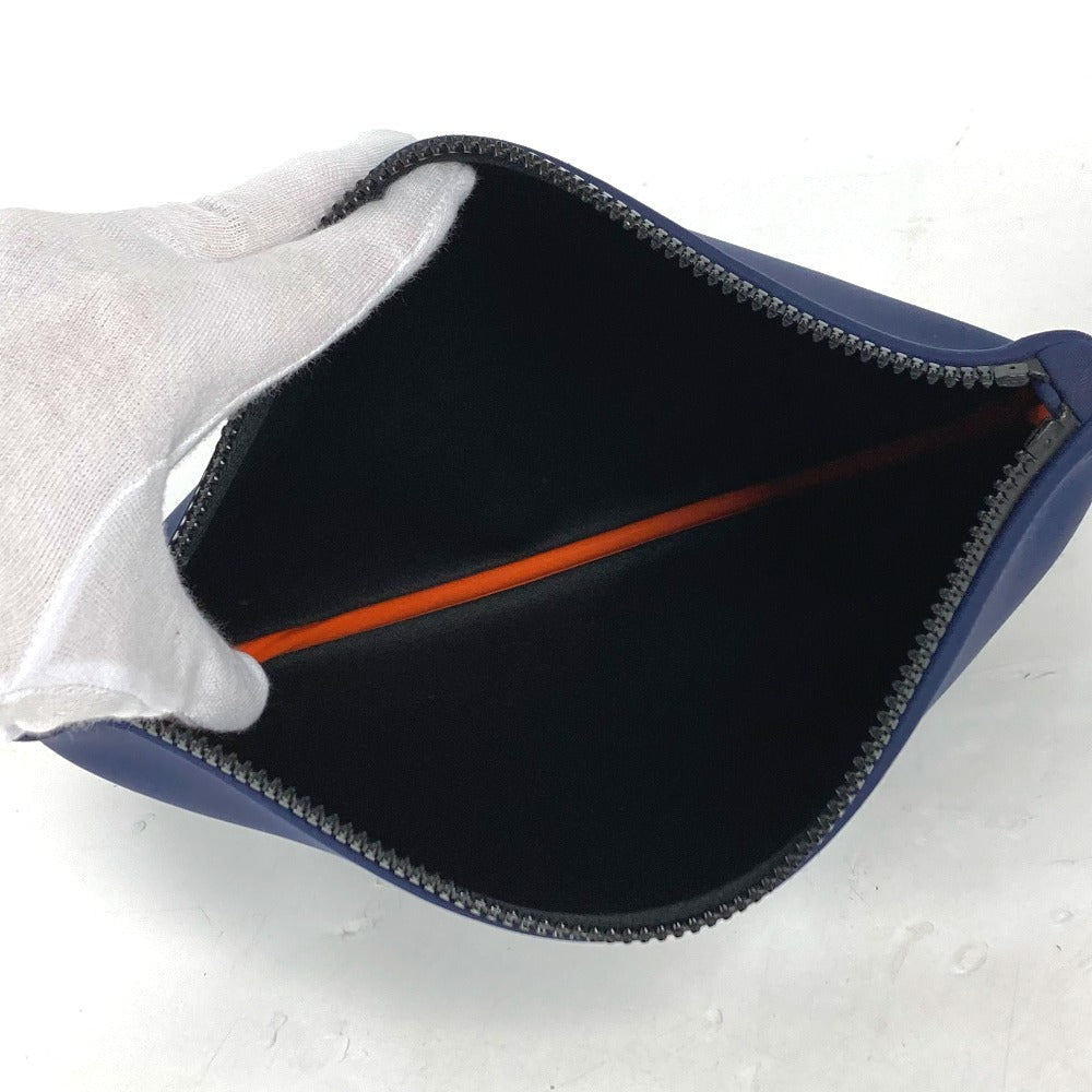 Hermes Pouch H104312M 01 Polyamide Navy Neovan Mm Women
