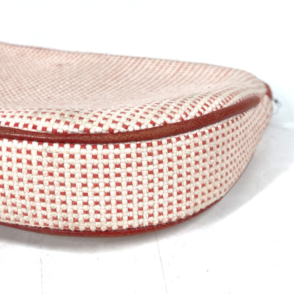 Hermes Pouch Cotton Orange Type Pouch "Echapp" Women