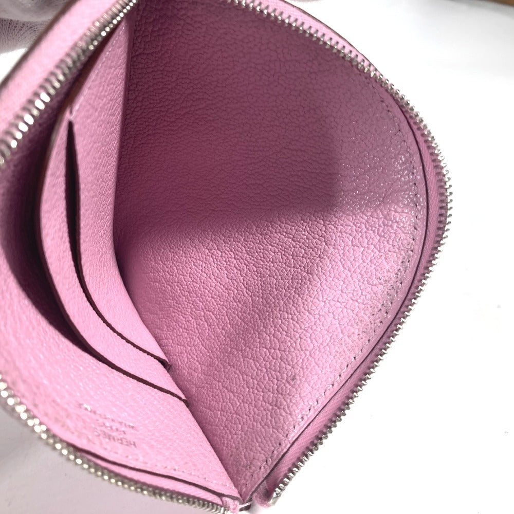 Hermes Coin Case Shave Pink Paddock Cheval Horse Women