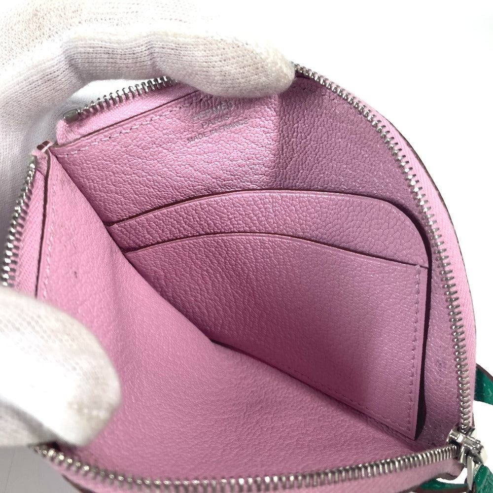 Hermes Coin Case Shave Pink Paddock Cheval Horse Women