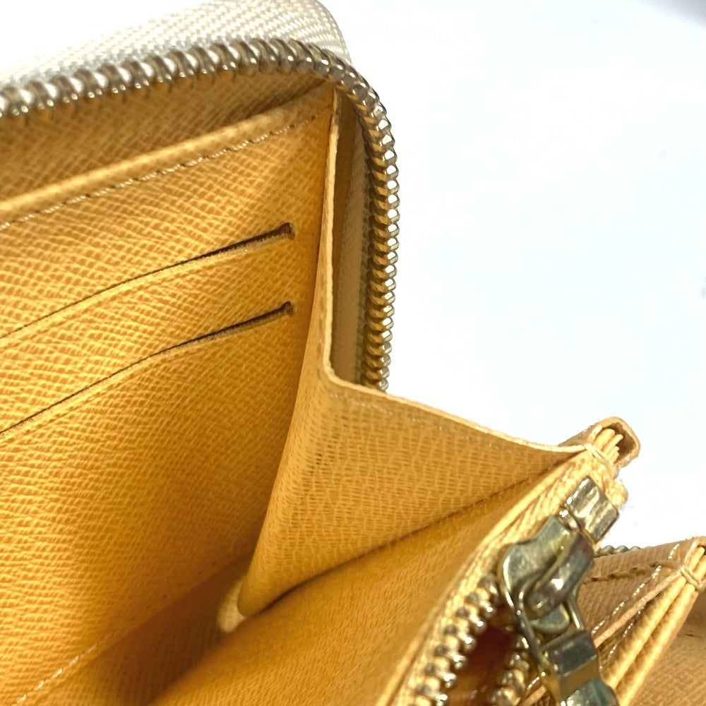 Louis Vuitton Long Wallet Purse N63006 Damier Azur Canvas White Damier Azur Balloon Motif Women