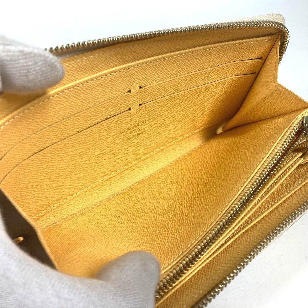 Louis Vuitton Long Wallet Purse N63006 Damier Azur Canvas White Damier Azur Balloon Motif Women