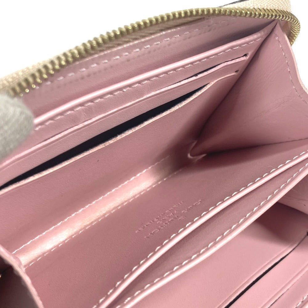 Louis Vuitton Coin Case M58066 Monogram Vernis Beige Monogram Vernis Rayure Zip Around Purse Women