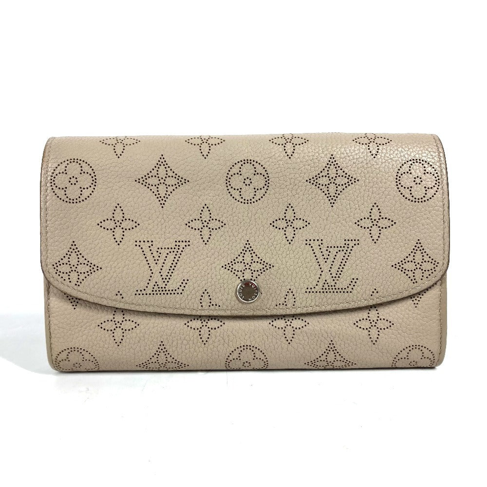 Louis Vuitton Long Wallet Purse M60144 Monogram Mahina Leather Beige Monogram Mahina Portefeuille