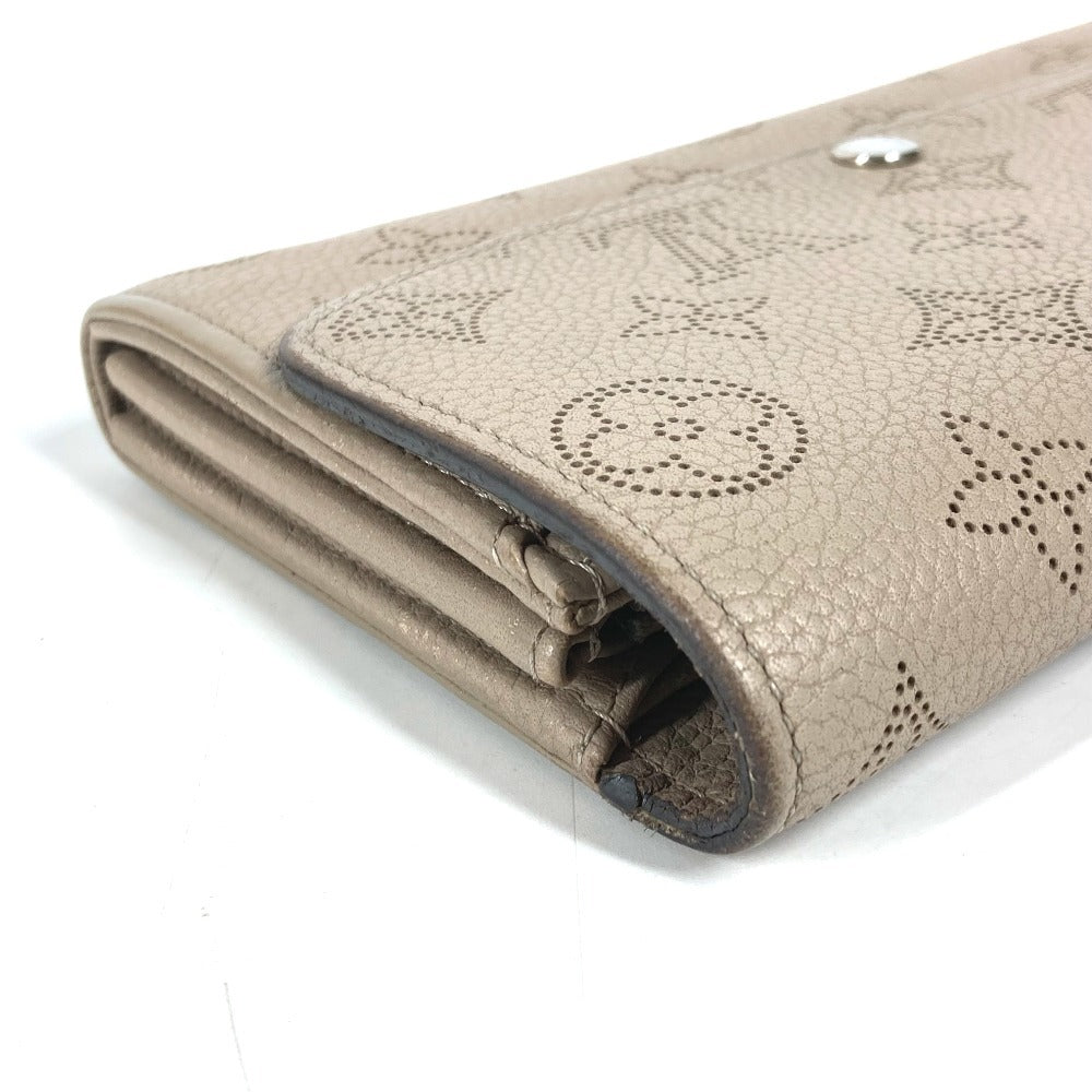 Louis Vuitton Long Wallet Purse M60144 Monogram Mahina Leather Beige Monogram Mahina Portefeuille