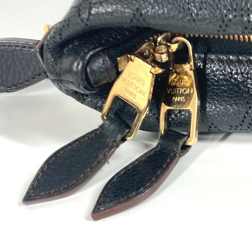 Louis Vuitton Shoulder Bag M93987 Monogram Mahina Leather Black Monogram Mahina Selene Mm