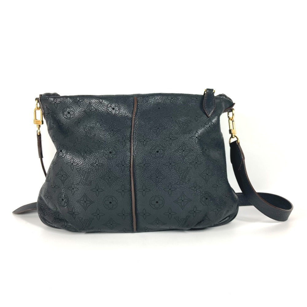 Louis Vuitton Shoulder Bag M93987 Monogram Mahina Leather Black Monogram Mahina Selene Mm