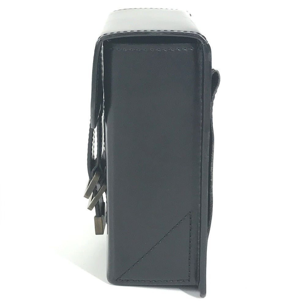 Louis Vuitton Pouch M92222 Leather Black Liege Line Pister