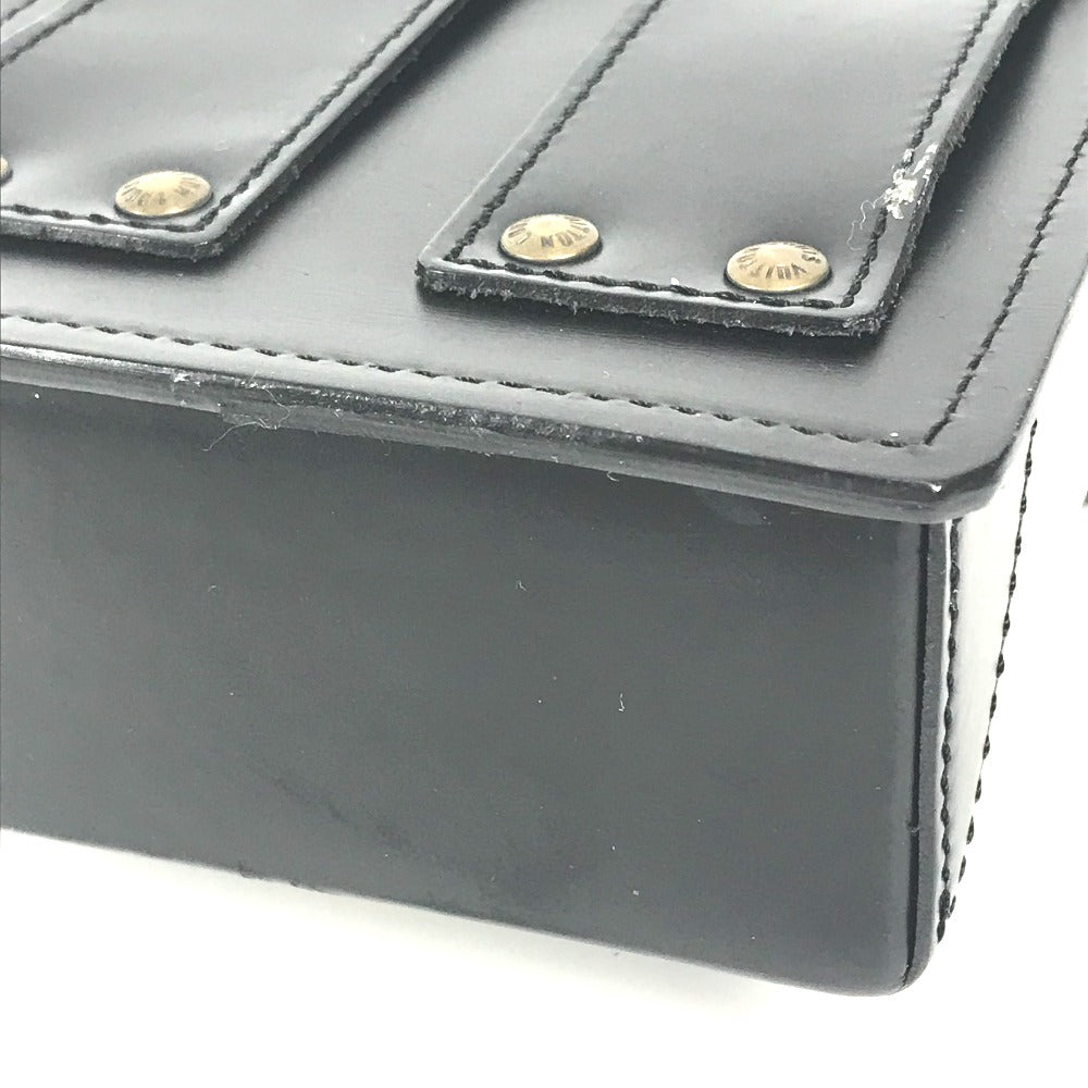 Louis Vuitton Pouch M92222 Leather Black Liege Line Pister
