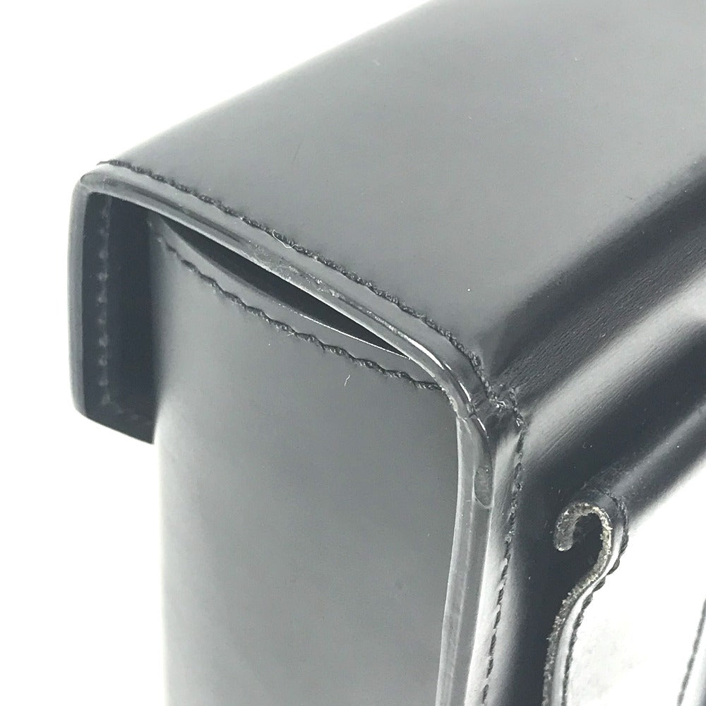 Louis Vuitton Pouch M92222 Leather Black Liege Line Pister