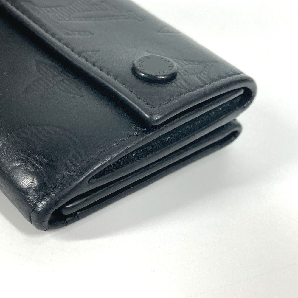 Louis Vuitton Trifold Wallet M67631 Monogram Shadow Leather Black Monogram Shadow Discovery