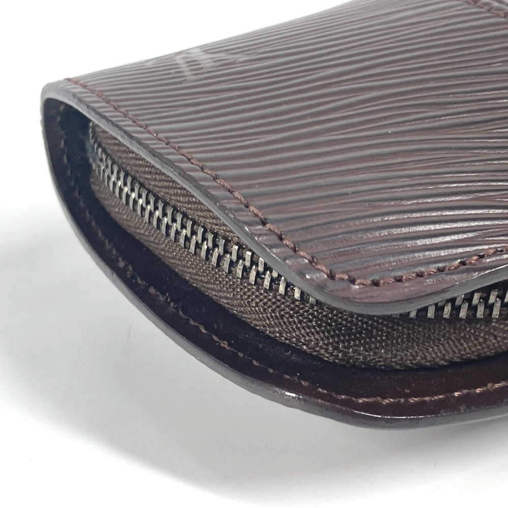 Louis Vuitton Coin Case M6344D Epi Leather Brown Epi Portefeuille Epi Z Women(Unisex)