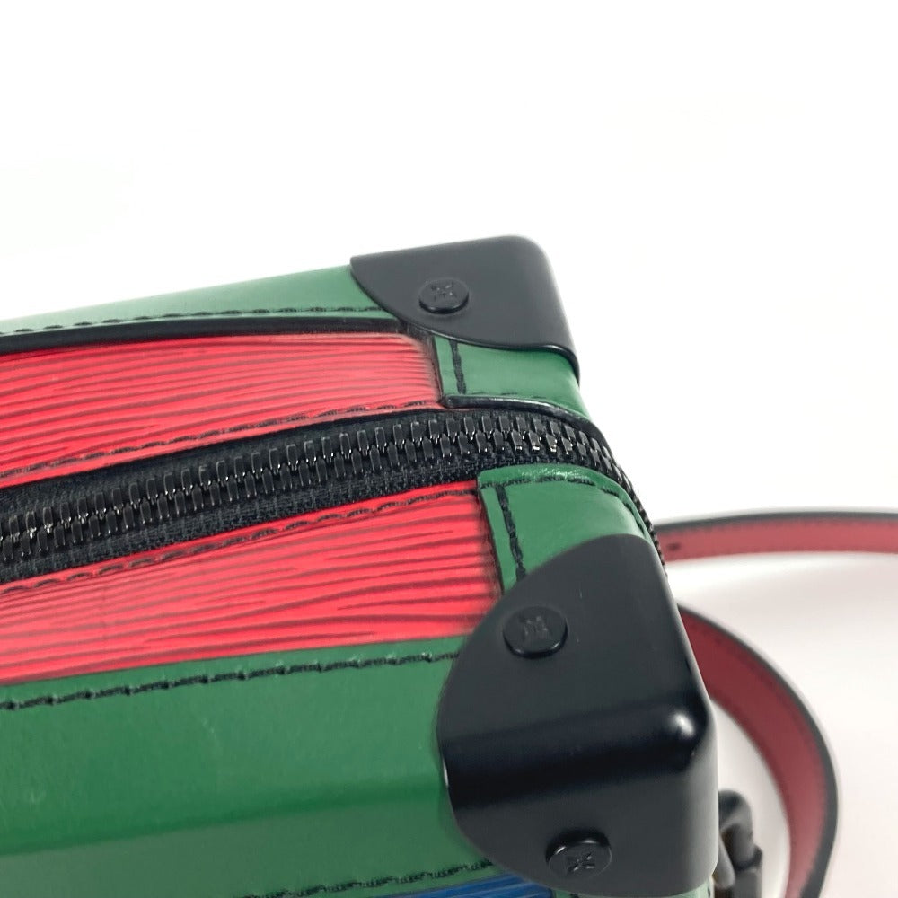 Louis Vuitton Shoulder Bag M55568 Epi Leather Blue X Green Epi Tricolor Soft Trunk