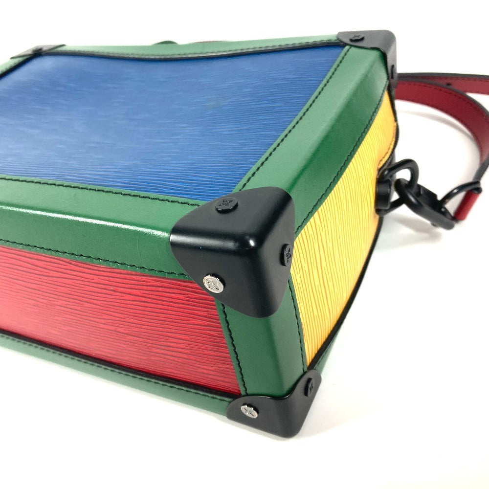 Louis Vuitton Shoulder Bag M55568 Epi Leather Blue X Green Epi Tricolor Soft Trunk