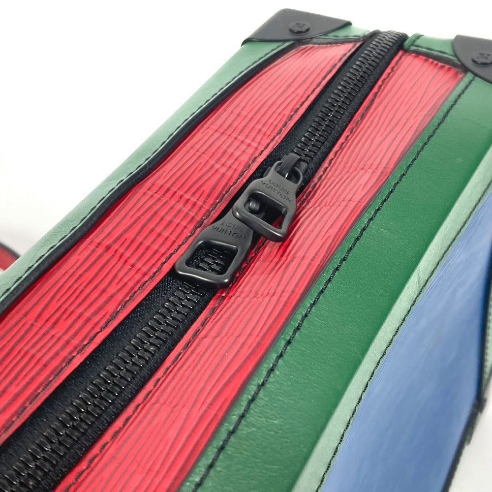 Louis Vuitton Shoulder Bag M55568 Epi Leather Blue X Green Epi Tricolor Soft Trunk