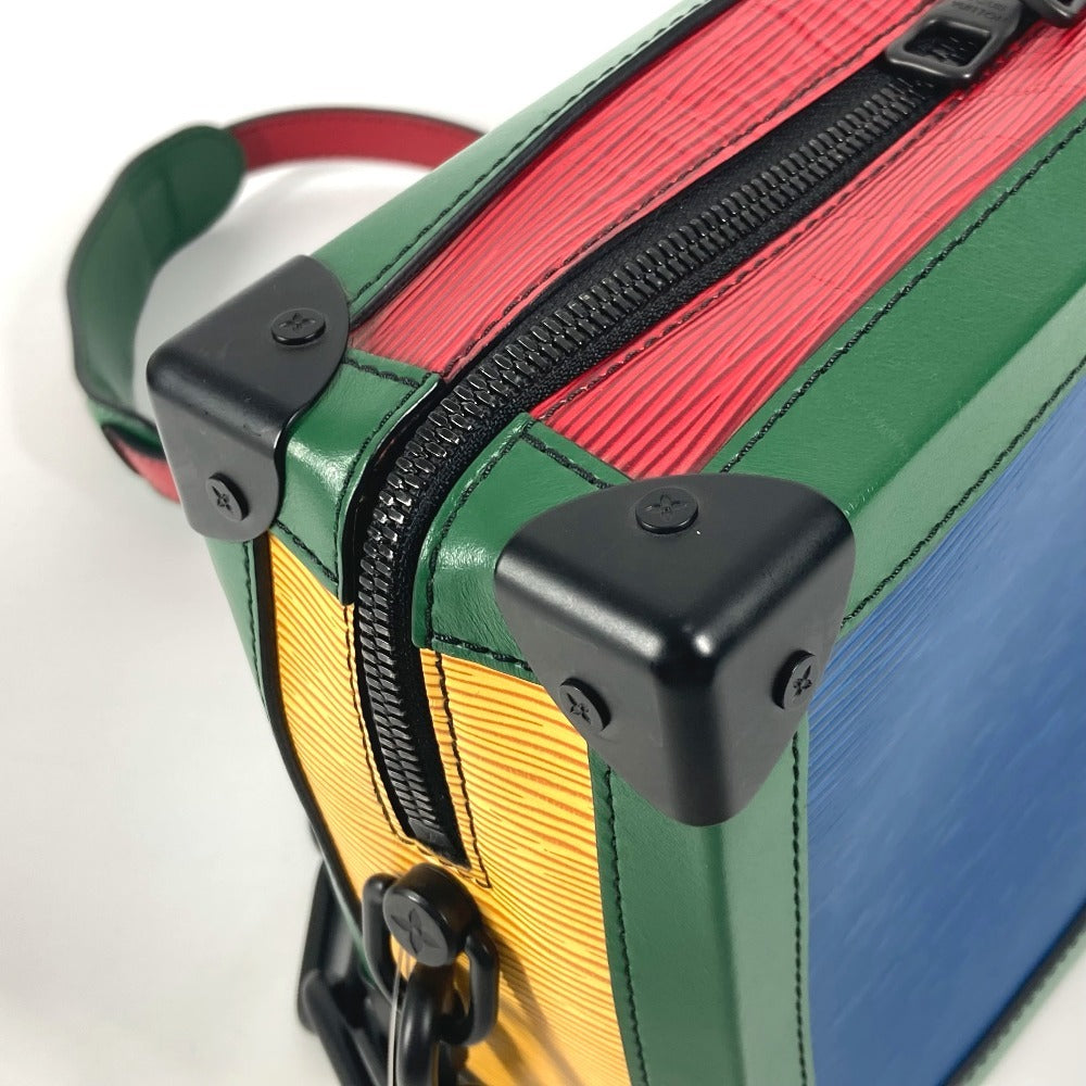 Louis Vuitton Shoulder Bag M55568 Epi Leather Blue X Green Epi Tricolor Soft Trunk