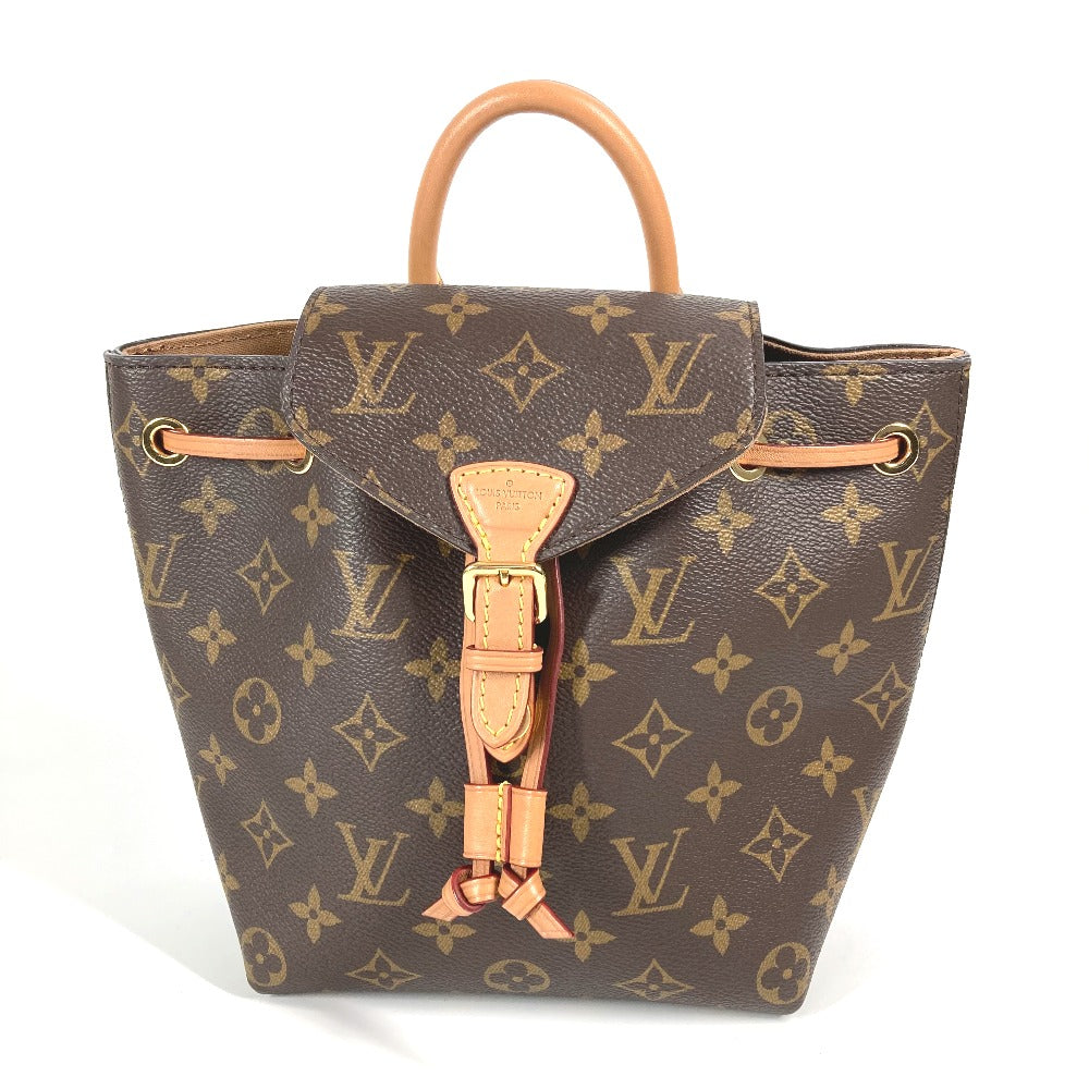 Louis Vuitton Backpack M45502 Monogram Canvas Brown Monogram Montsourisnm Bb Women