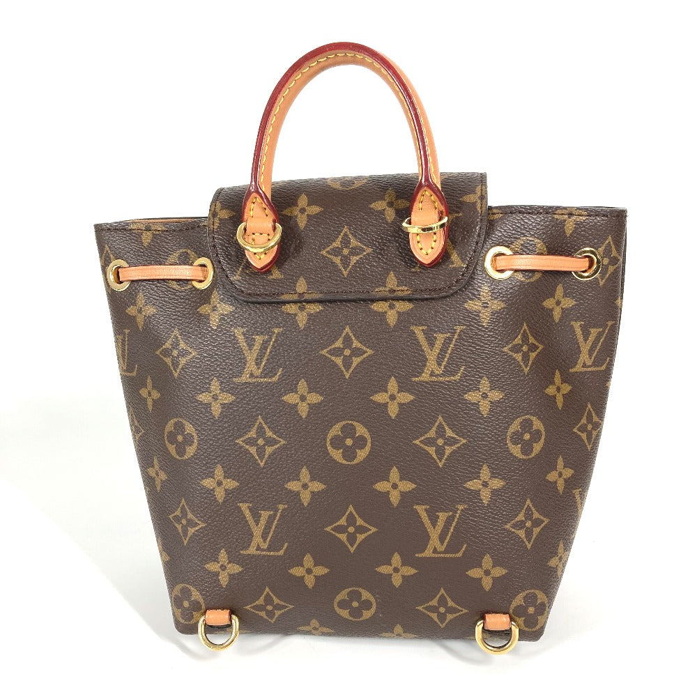 Louis Vuitton Backpack M45502 Monogram Canvas Brown Monogram Montsourisnm Bb Women