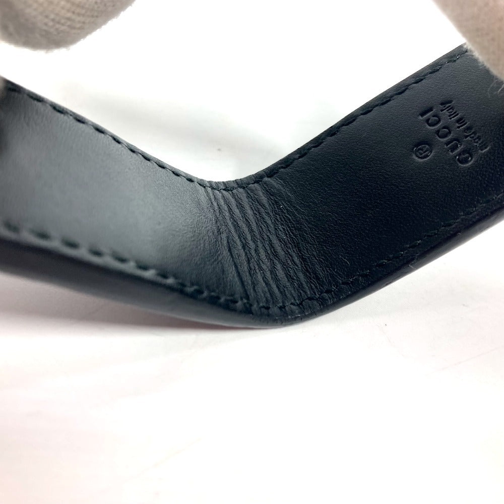Gucci Money Clip 522867 Sima Leather Black Gg Guccisima Mens