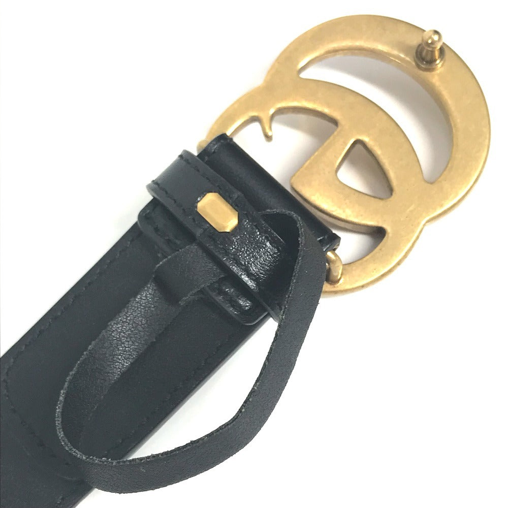 Gucci Belt 625839 Gg Supreme Canvas, Leather Beige Gg Supreme Double G Slim Belt Women 70