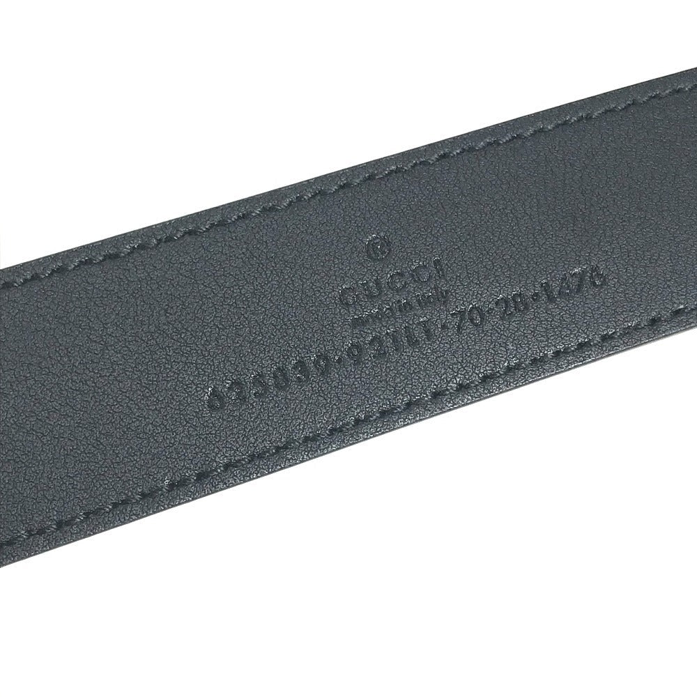 Gucci Belt 625839 Gg Supreme Canvas, Leather Beige Gg Supreme Double G Slim Belt Women 70