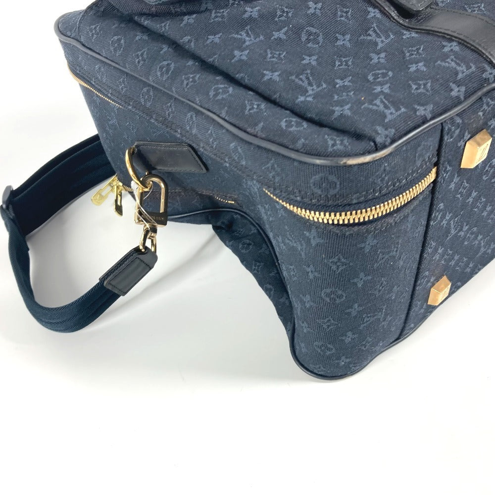 Louis Vuitton Boston Duffel Bag M42331 Monogram Mini Canvas Navy Monogram Mini Claudine Women