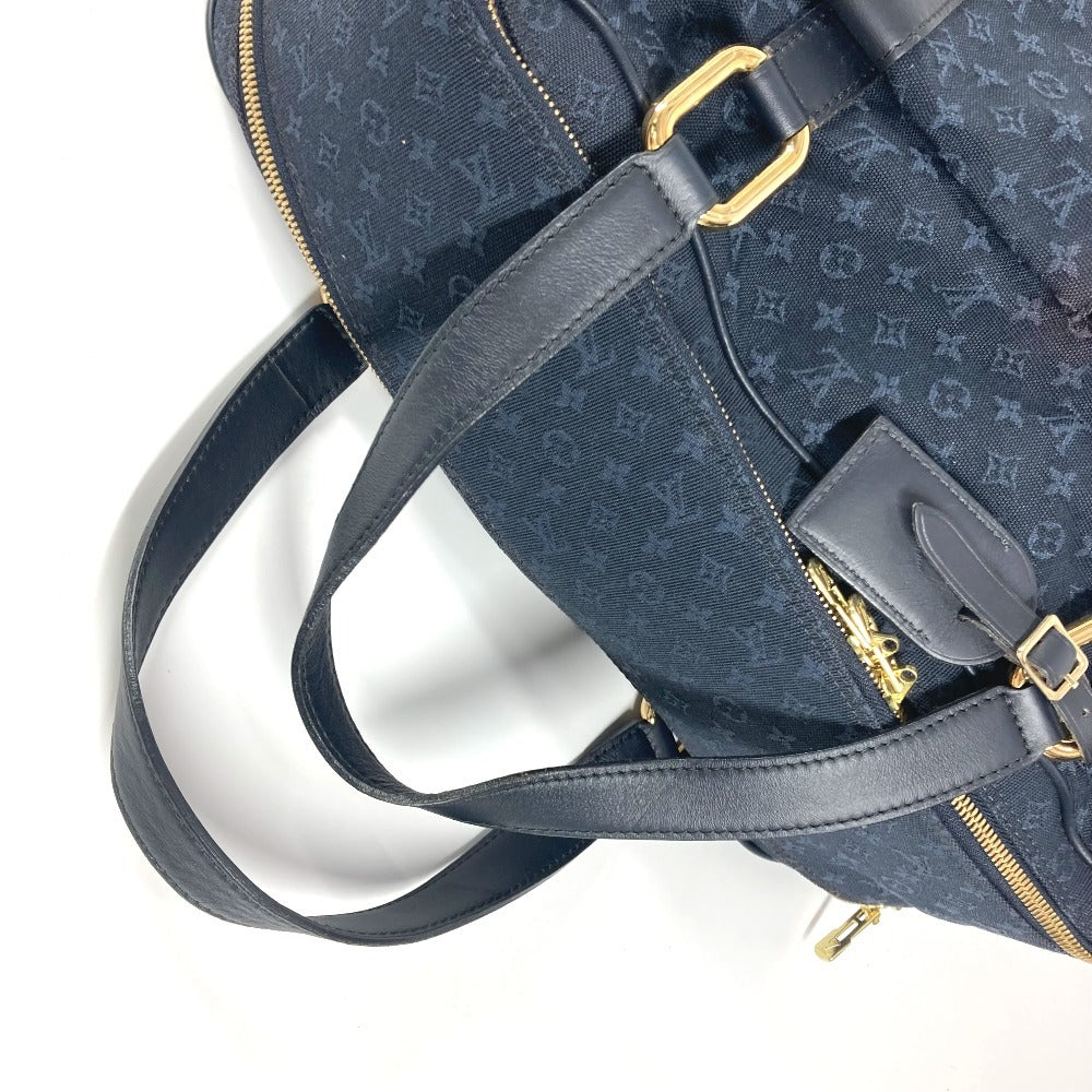 Louis Vuitton Boston Duffel Bag M42331 Monogram Mini Canvas Navy Monogram Mini Claudine Women